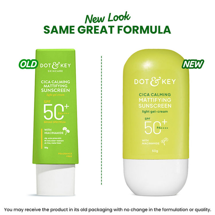 Dot & Key Cica Calming Mattifying Sunscreen In-Vivo Tested SPF 50+ PA++++, With Niacinamide
(50 g)