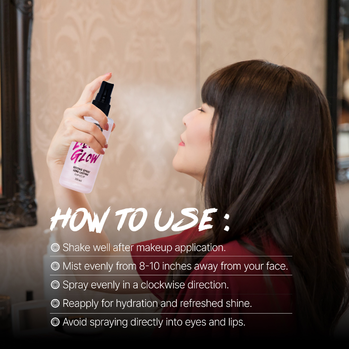 Fashion Color Liquid Glow Makeup Setting Spray(B)