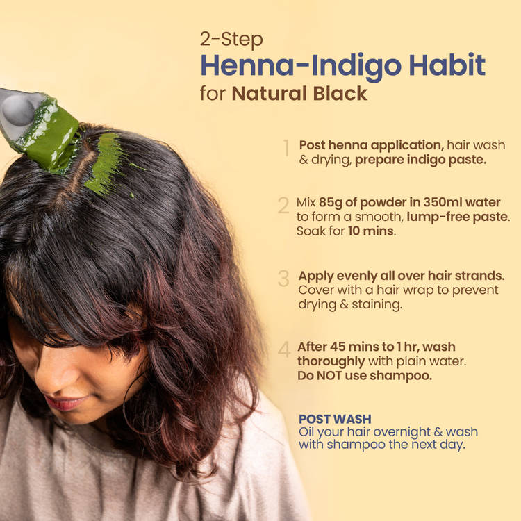 Nat Habit
Hufa Pigment Indigo Powder Natural Hair Color / 80g