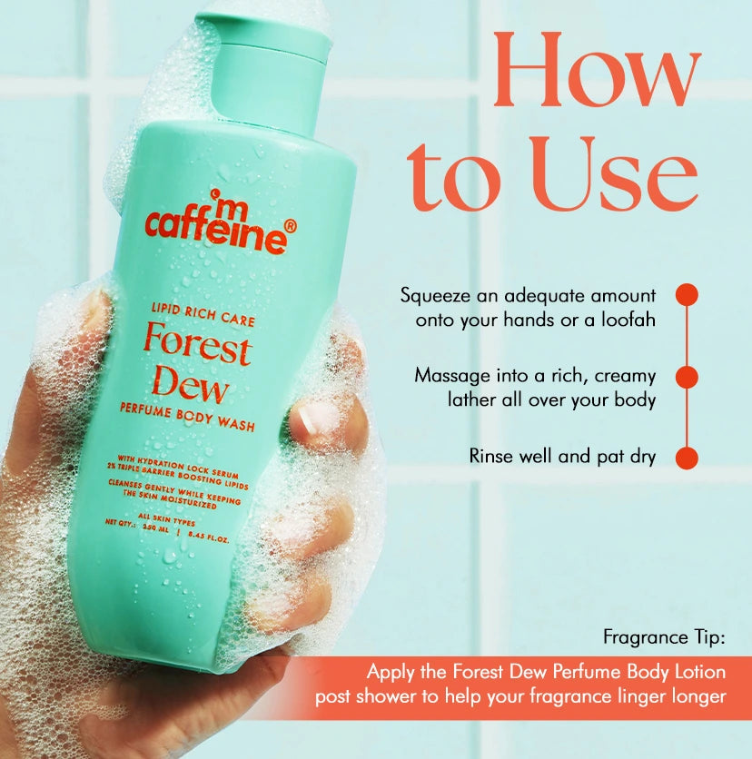 Mcaffeine Forest Dew Nourishing Milky Body Wash - 250ml