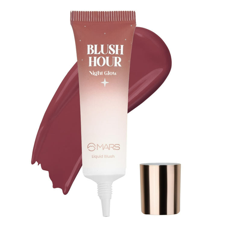 MARS Liquid Blush Hour Dewy-Matte Finish - 06 Night Glow (12ml)