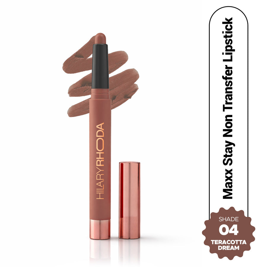 Hilary Rhoda Maxx Stay Non Transfer Lipstick (04 Terracotta Dream)