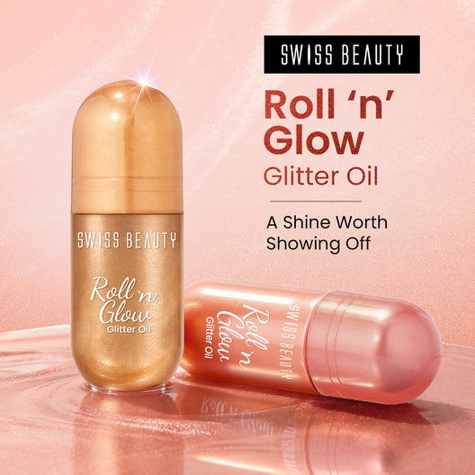 Swiss beauty Roll 'n' Glow Glitter Oil / Roll 'n' Gold
