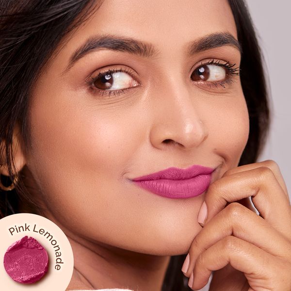 Mamaearth Moisture Matte Longstay Lipstick with Avocado Oil & Vitamin E (Pink Lemonade)