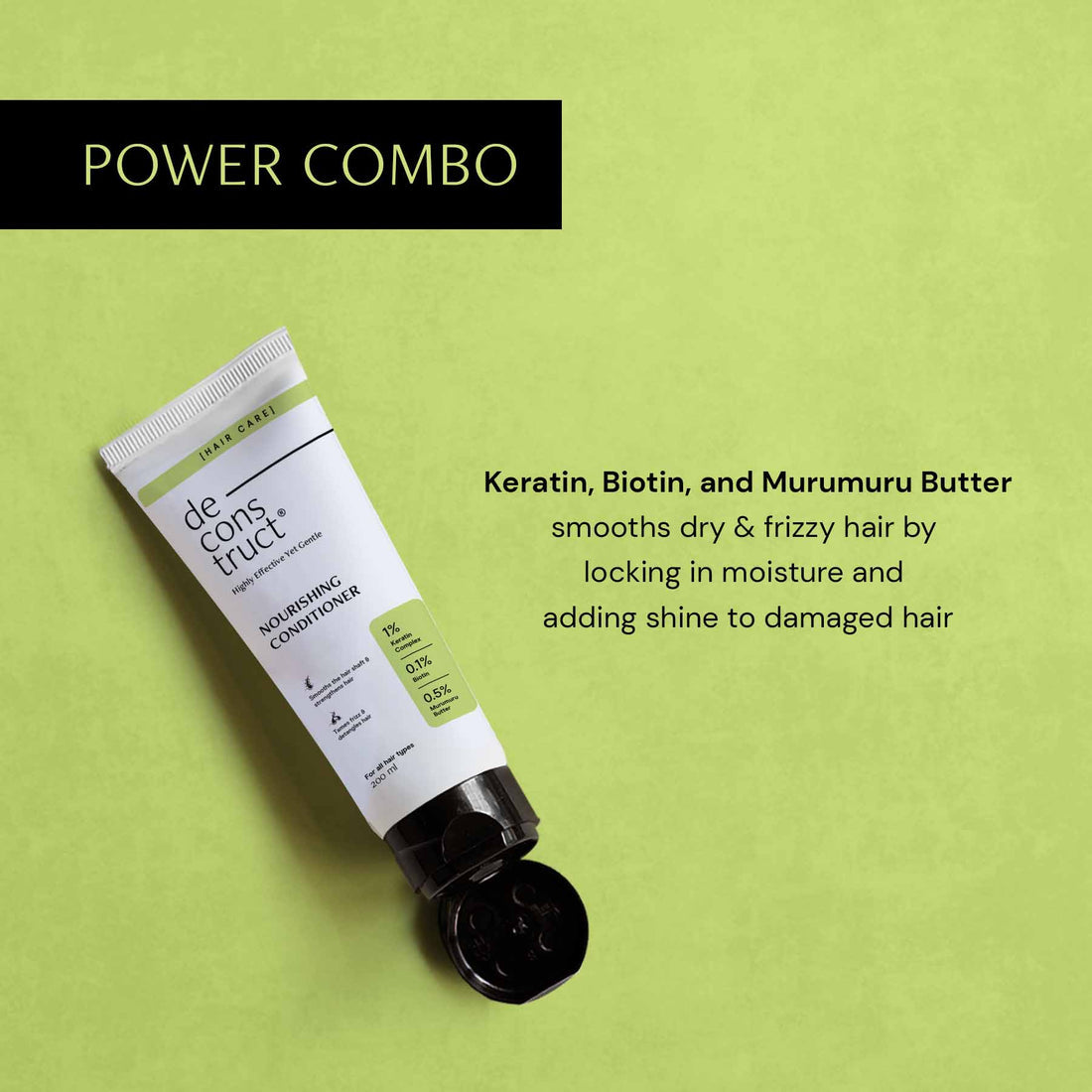 Deconstruct Nourishing Conditioner - 1% Keratin Complex + 0.1% Biotin + 0.5% Murumuru Butter