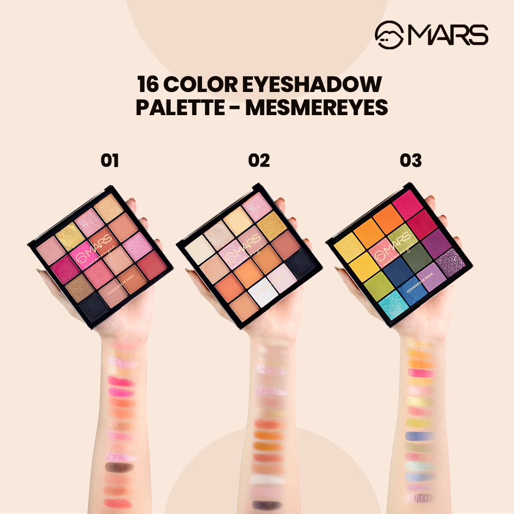 Mars 16 Color Eyeshadow Palette- Mesmereyes (02)
