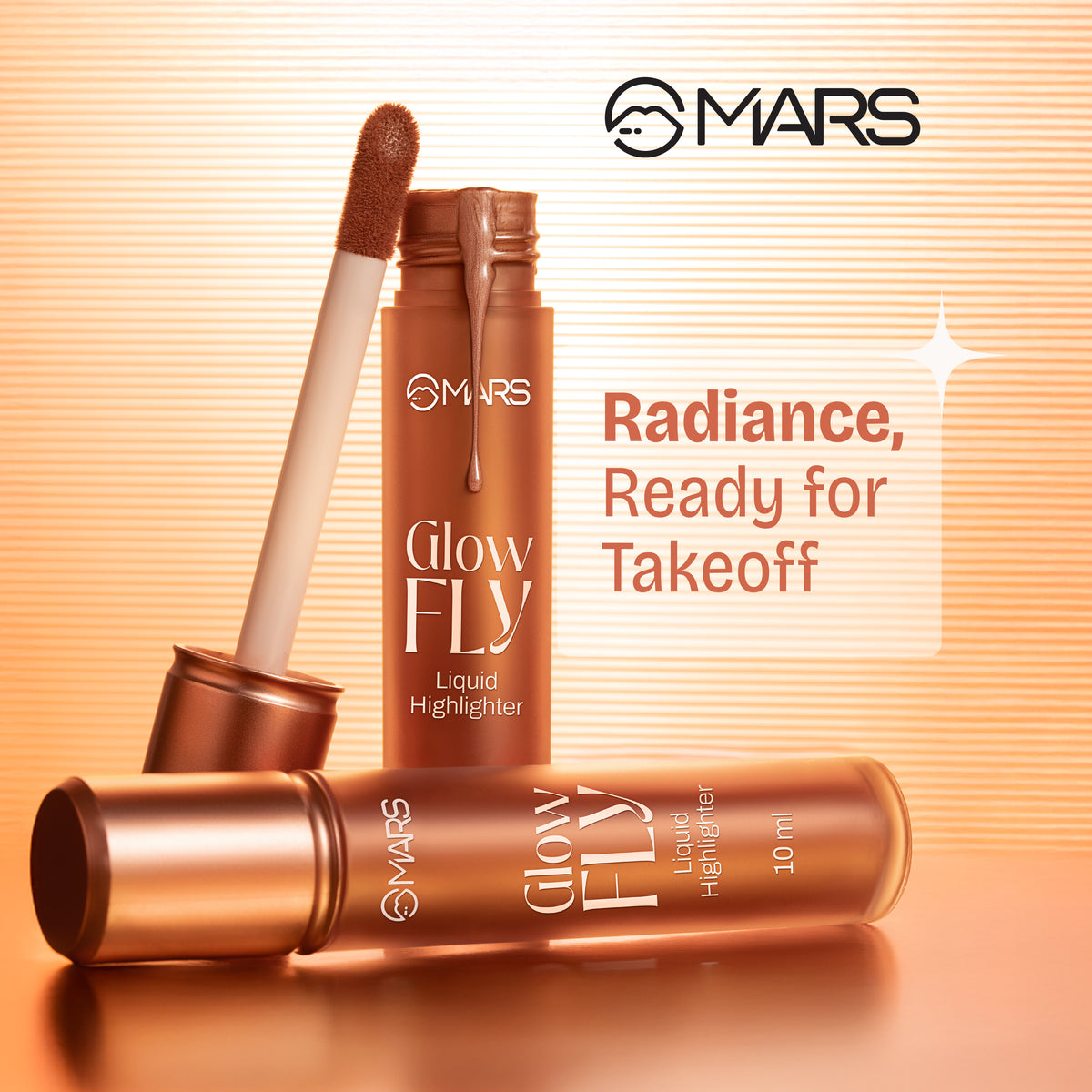 Mars Glowfly | Liquid Highlighter (Winged gold)
