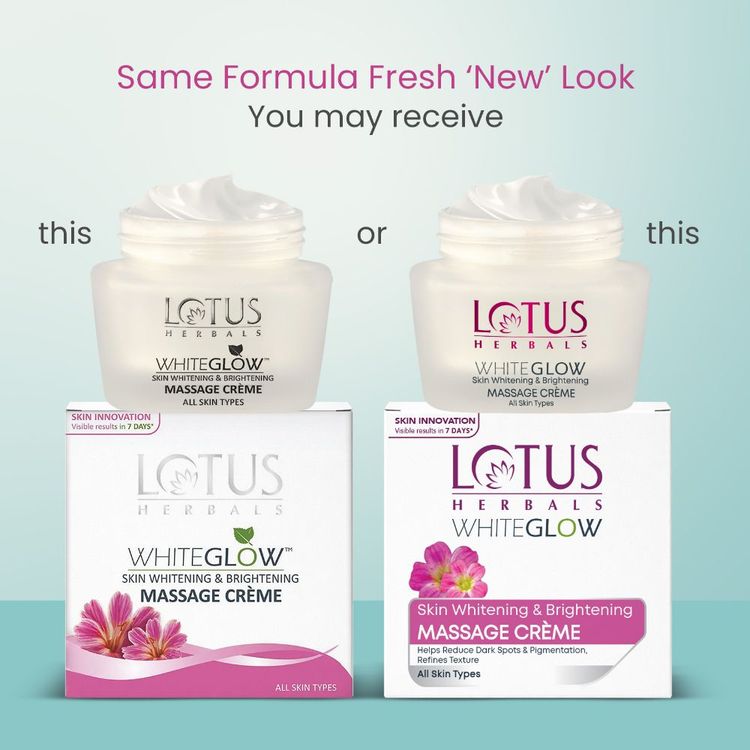 Lotus Herbals WhiteGlow Skin Whitening & Brightening Massage Cream
(60gm)
