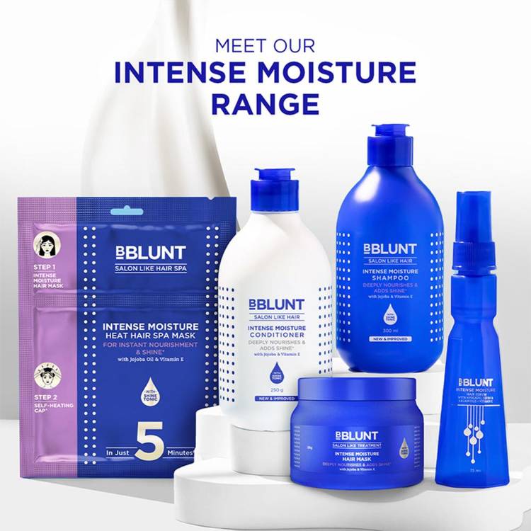 BBlunt Intense Moisture Heat Hair Spa Mask With Jojoba Oil & Vitamin E For Smooth & Shiny Hair (70 g)