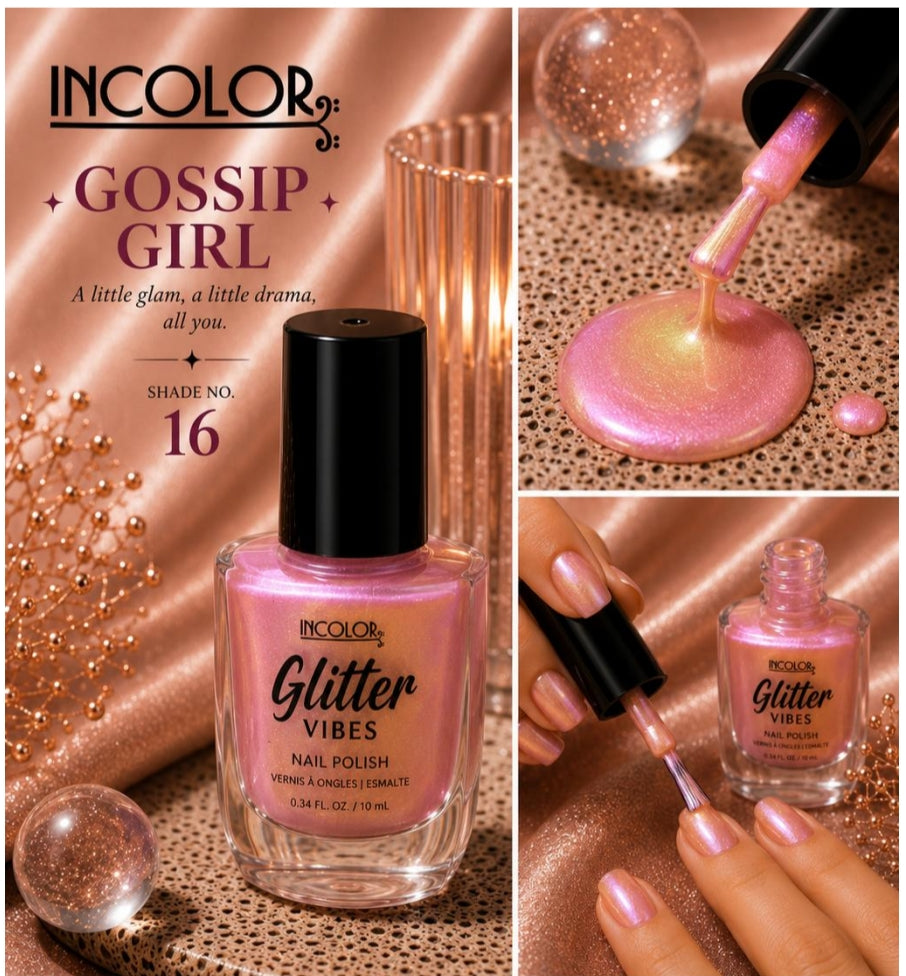 Incolor Glitter Vibes Nail Paints/ 16