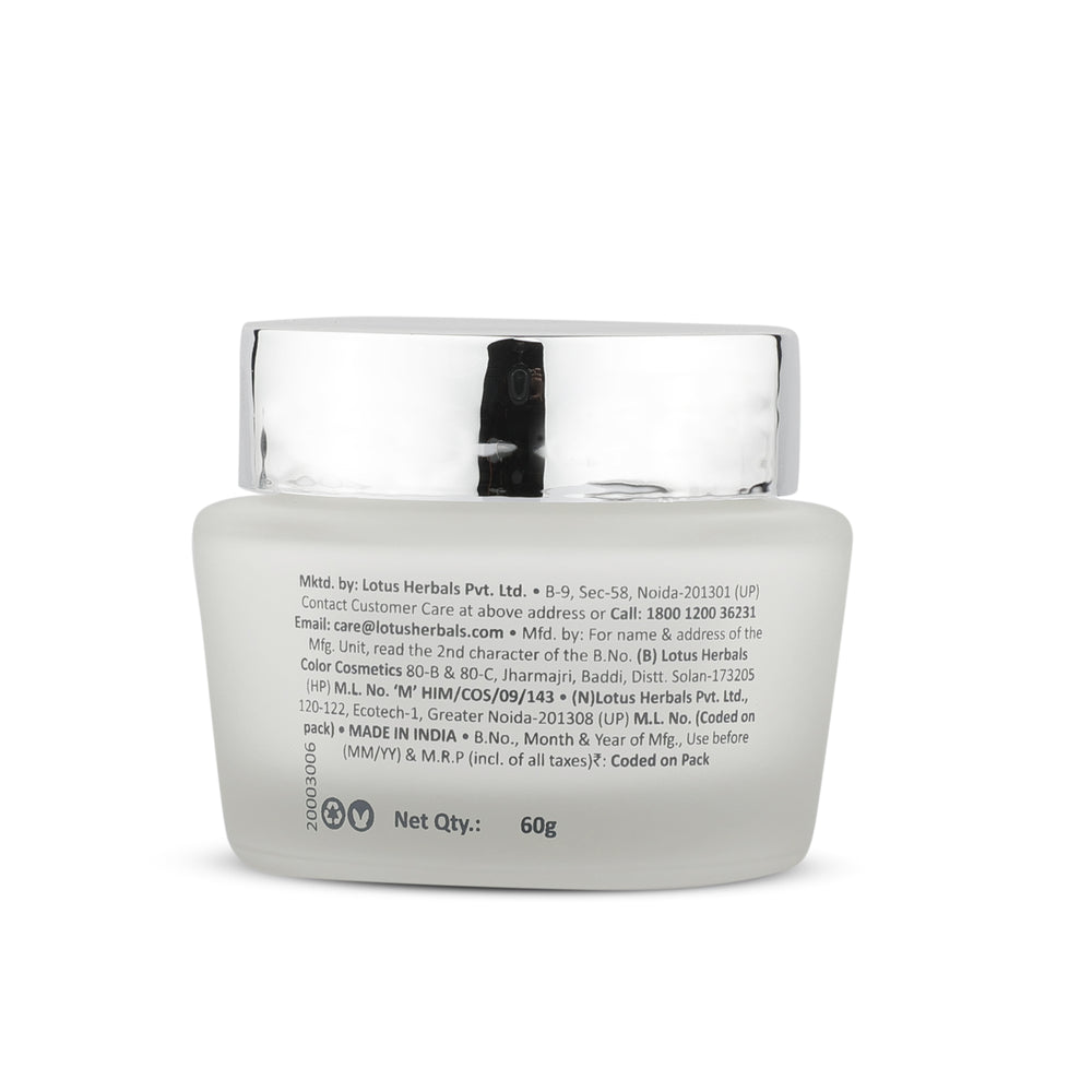 Lotus Herbals WhiteGlow Skin Whitening & Brightening Gel Cream|With Niacinamide|All Skin Types (60g)