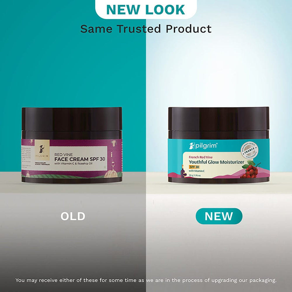Pilgrim Red Vine Face Cream SPF 30 with Vitamin C & Rosehip Oil (PA+++)