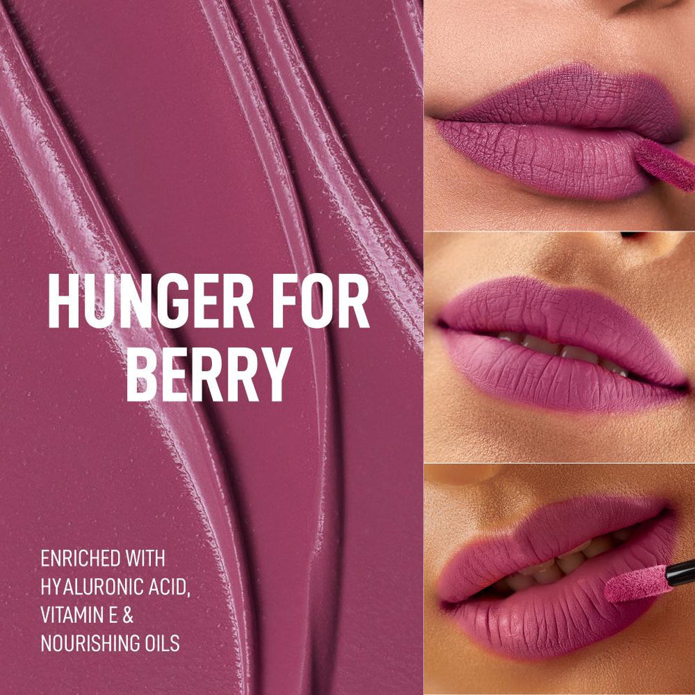 RENEE Stay With Me Matte Liquid Lipstick (02 Hunger for Berry)