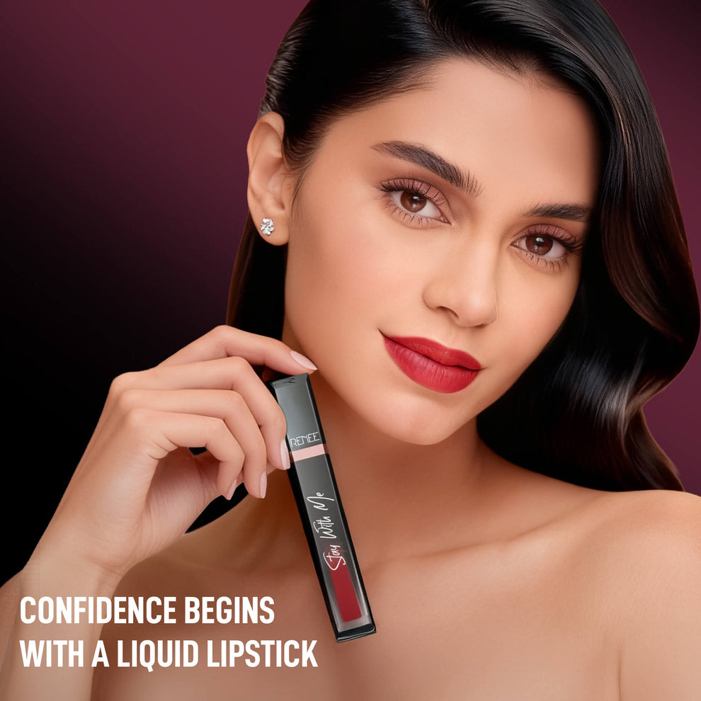 RENEE Stay With Me Matte Liquid Lipstick (05 Thirst of Wine)