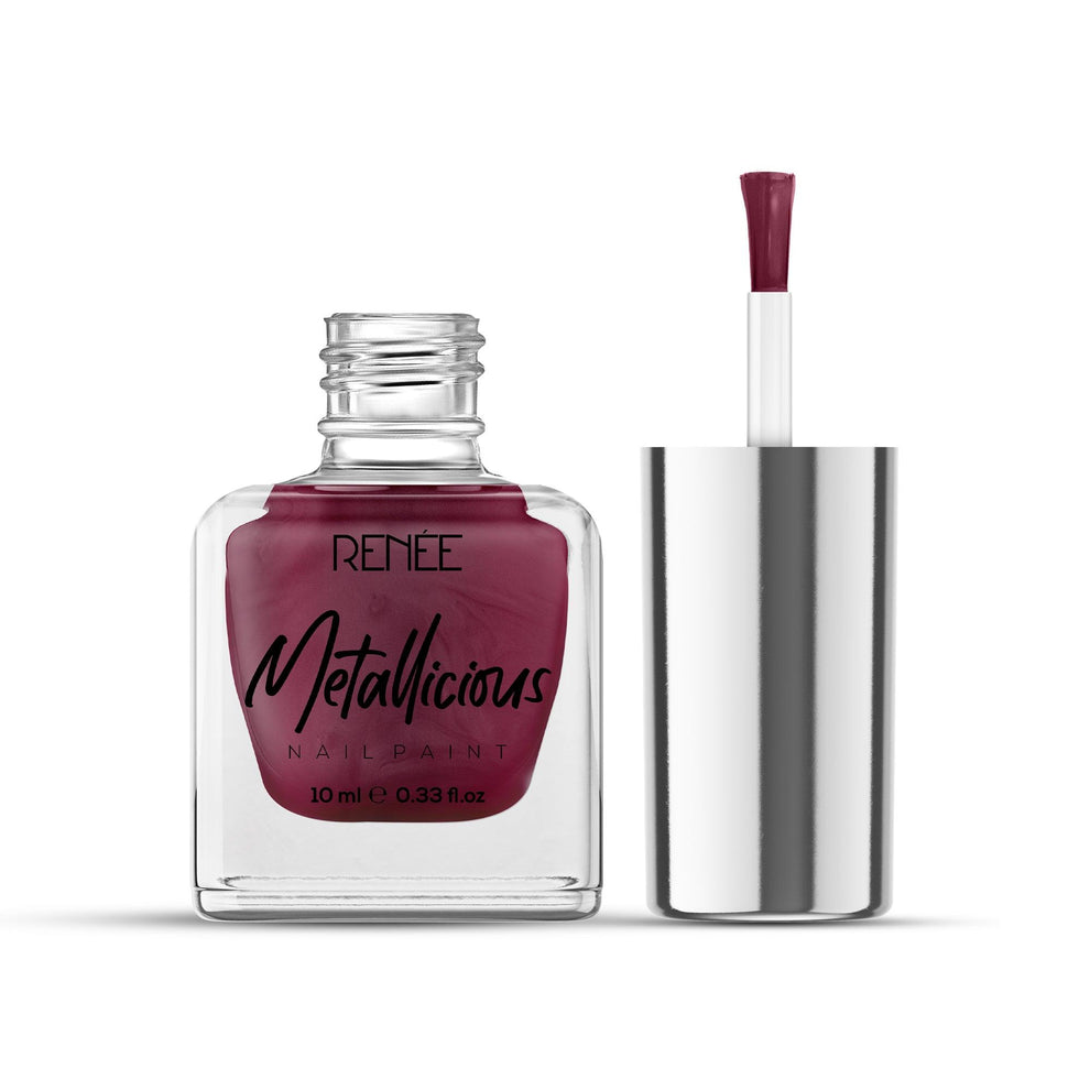 RENEE Metallicious Nail Paint (08 Cosmic Maroon)