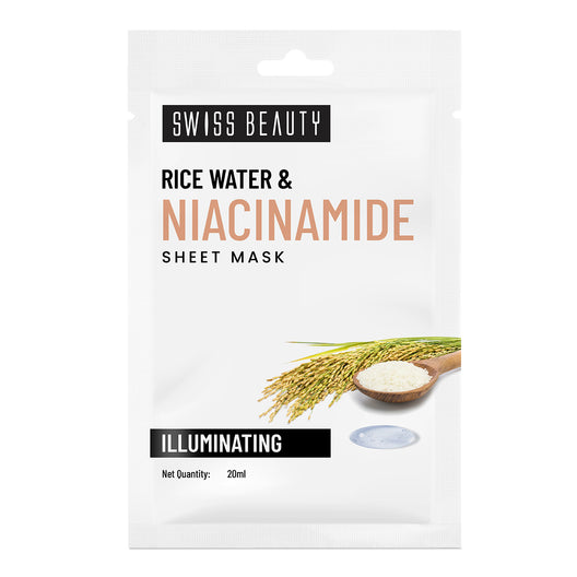 Swiss Beauty Rice Water & Niacinamide Sheet Mask