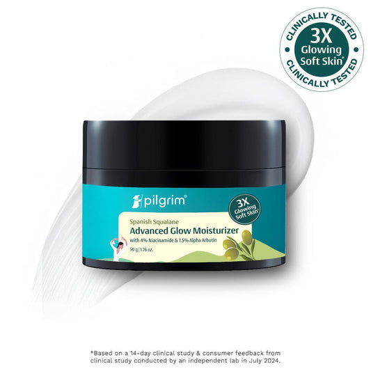 Pilgrim Squalane Glow Moisturizer
Niacinamide + Vitamin C For Bright, Even-Toned Skin