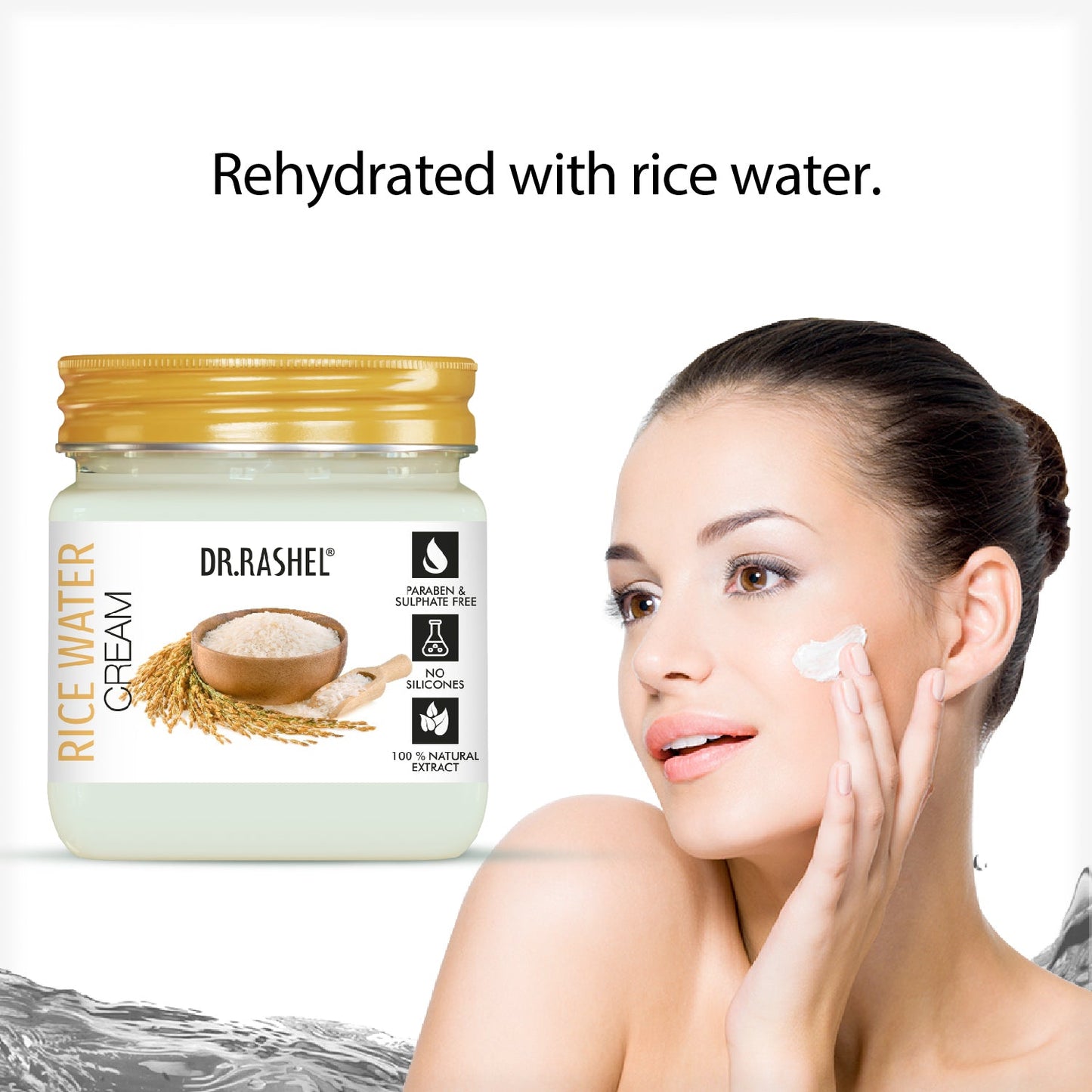Dr Rashel Rice Water Cream - 380 ml
