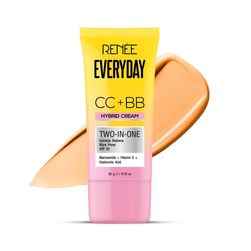 RENEE Everyday CC + BB Hybrid Cream With SPF 20 For Even Skin Tone / 04 Hot Coffee