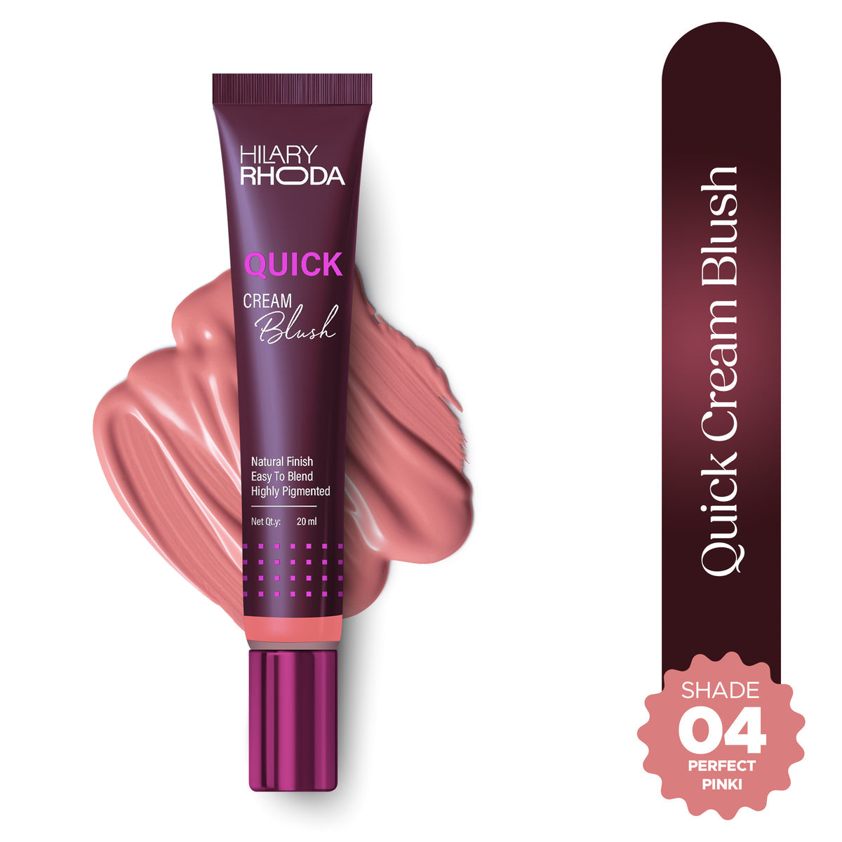 Hilary Rhoda Quick Cream Blush(Perfect Pink 04)