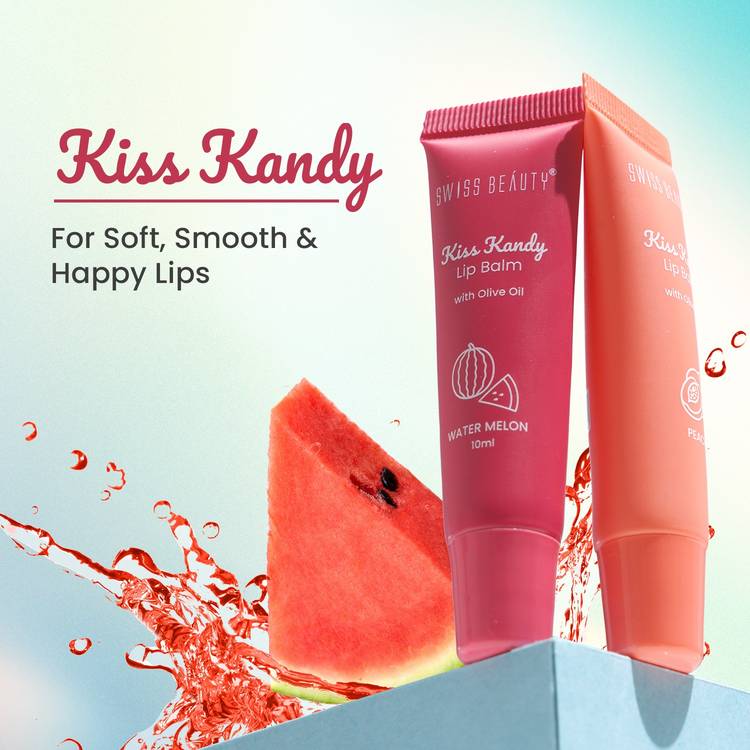 Swiss Beauty Kiss Kandy Tinted Lip Balm - 7 Strawberry (10ml)