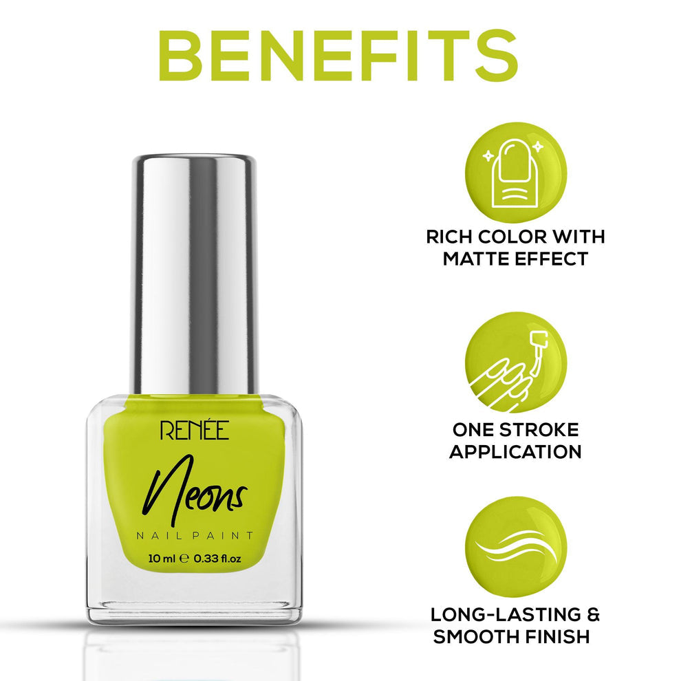 RENEE Neons Nail Paint (05 Yellow Beam)