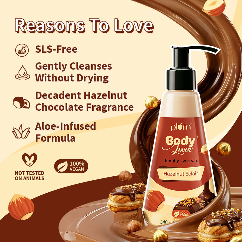 Plum Hazelnut Eclair Body Wash (240ml)