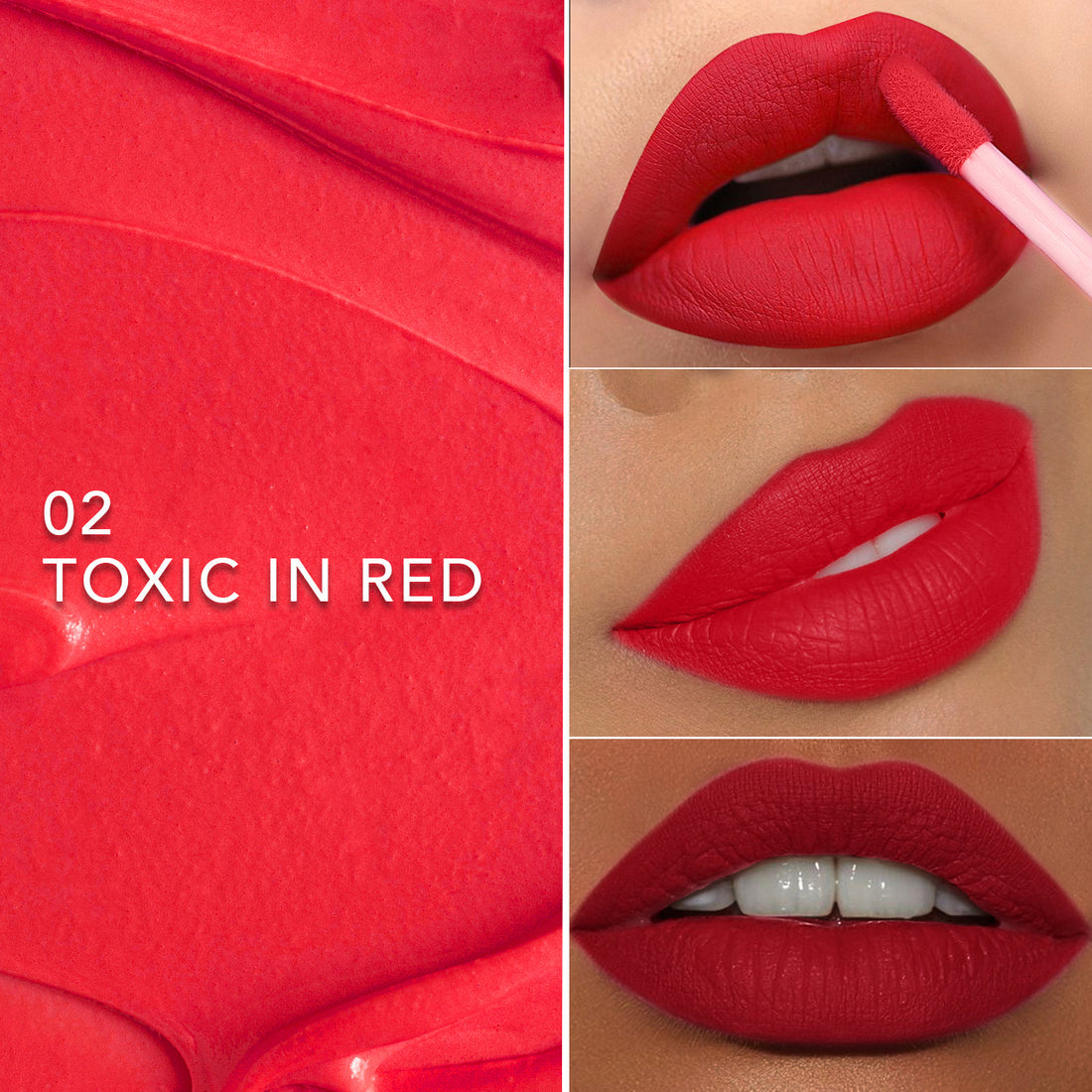 Glam21 Mattitude Lipstick (02Toxic in Red)