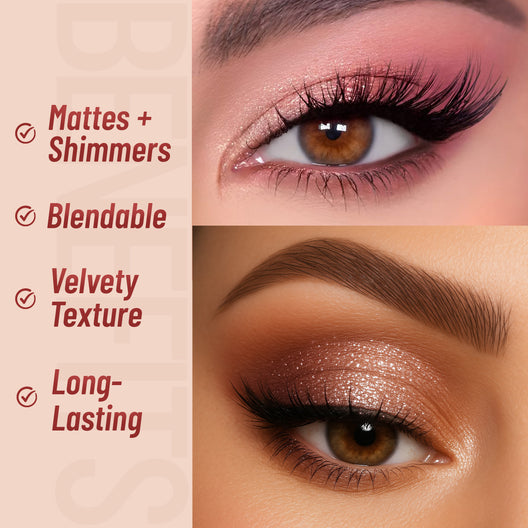 Swiss Beauty Awaken Eyeshadow Palette 01(Blooming Rose)