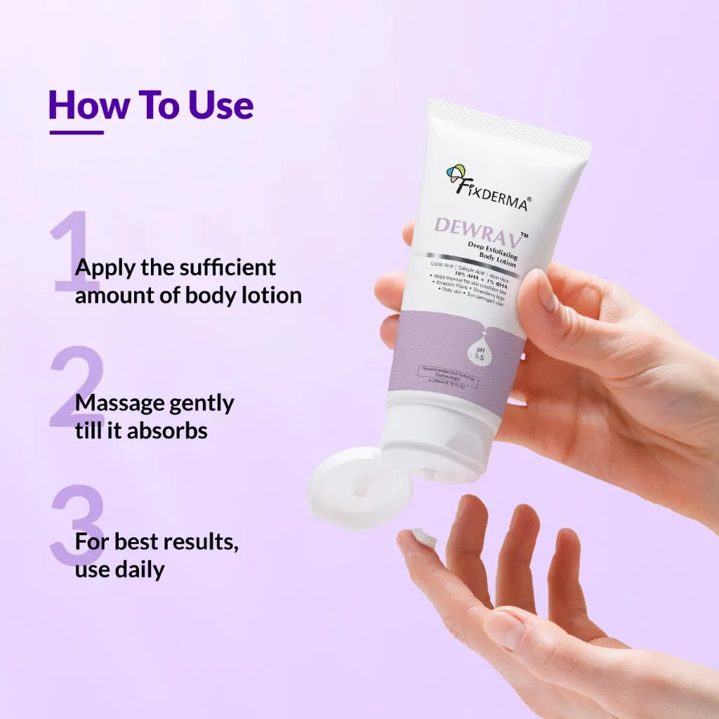 Fixderma Dewrav Deep Exfoliating Body Lotion
