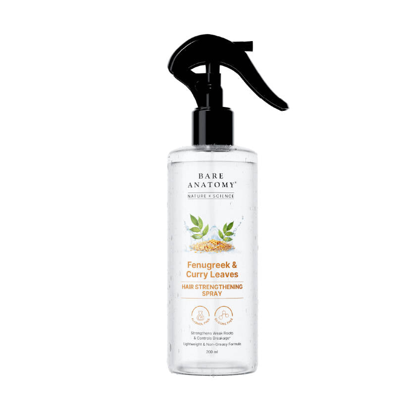 Bare Anatomy Nature x Science Methi & Curry Leaves Hair Strengthening Spray (200ml)