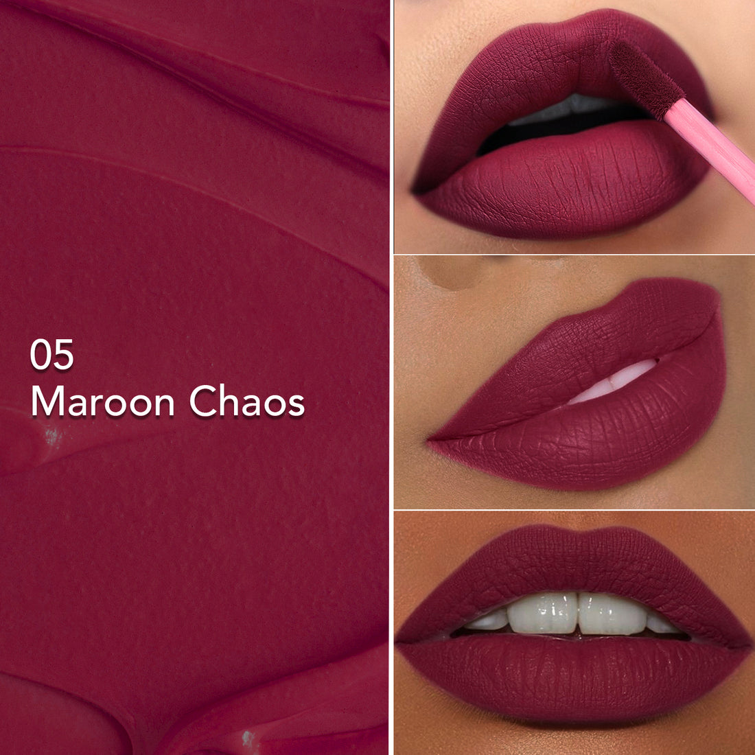 Glam21 Mattitude Lipstick (05Maroon Chaos)
