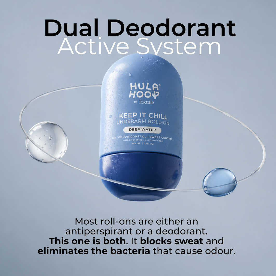 Hula Hoop Men’s Roll-On Deodorant for Sweat & Odour Control