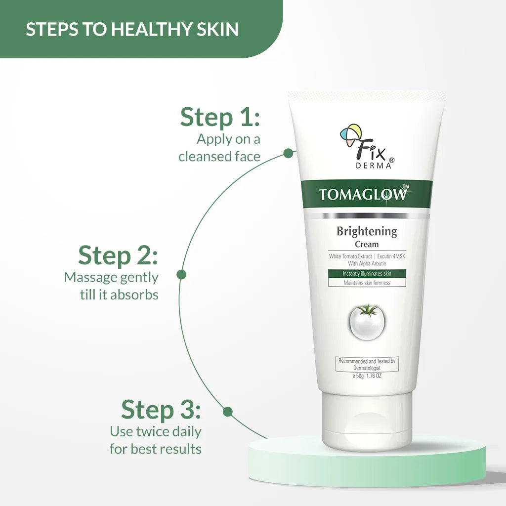Fixderma Tomaglow Brightening Cream | Effectively Removes Tan & Brightens skin