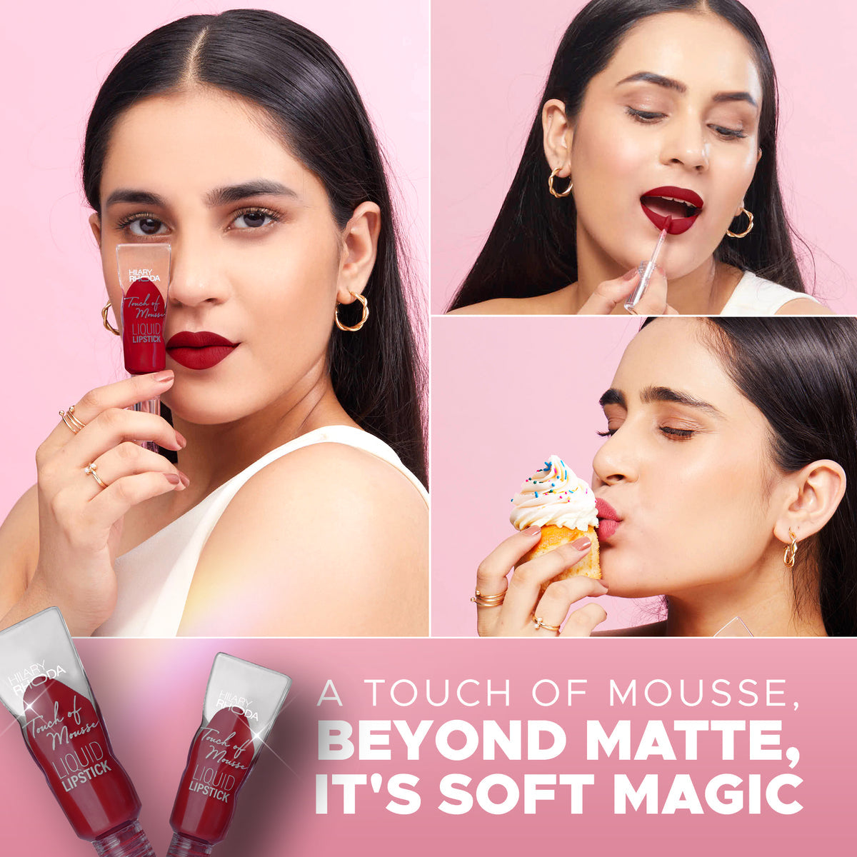 Hilary Rhoda Touch Of Mousse Lipstick (Maroon Callin' 11)