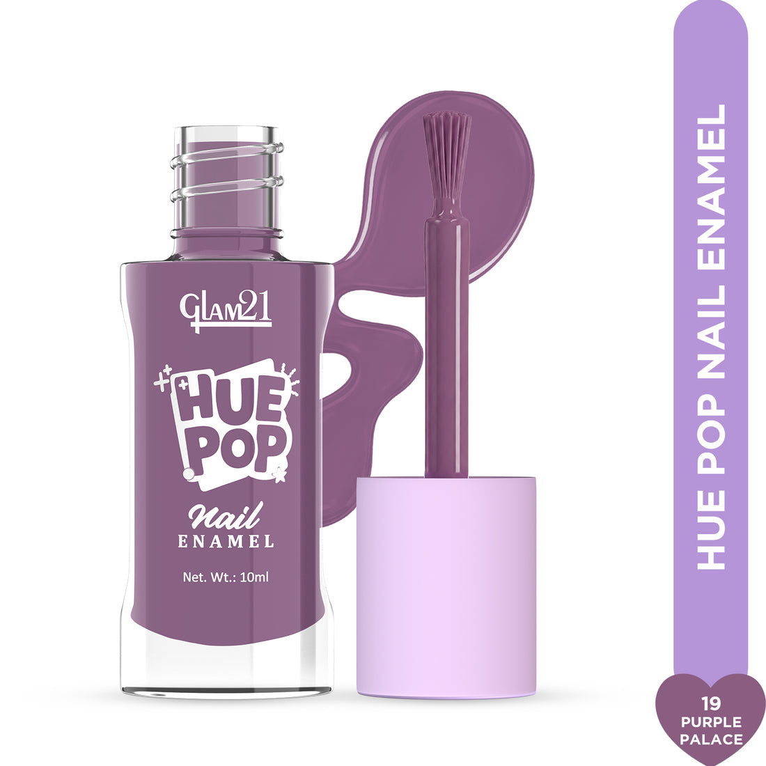 Glam21 Hue Pop Nail Paint / 19 Purple Palace
