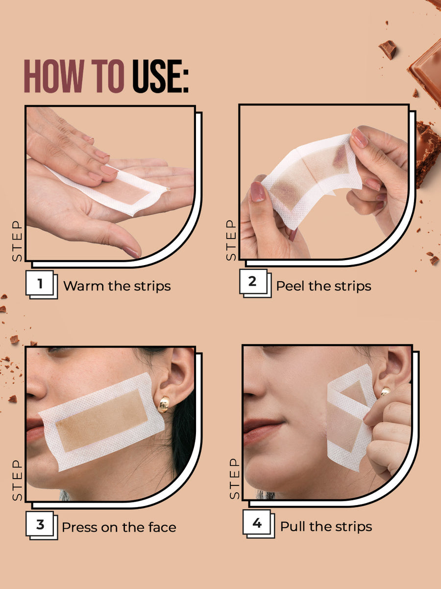 Hilary Rhoda One Go Facial Wax Strips 04 Choclate