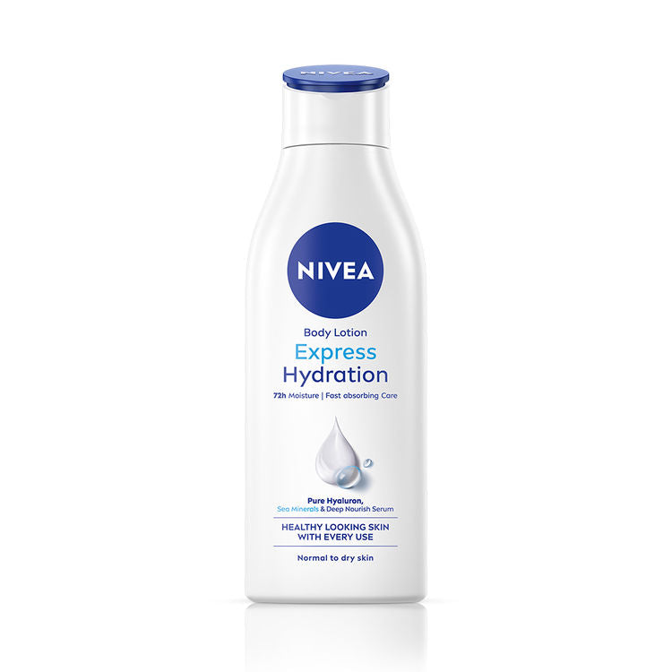 NIVEA Express Hydration BODY LOTION with Sea Minerals - 5 in 1 COMPLETE CARE for 48H Moisturization
(200ml)