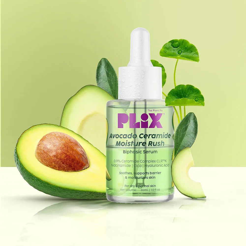 Plix Avocado Ceramide Moisture Rush Biphasic Serum for Strengthening Moisture Barrier