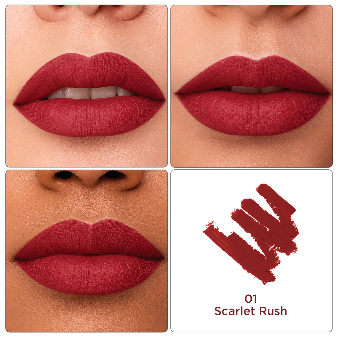 Glam21 Lip Talk Ceramide Lipstick / 01 Scarlet Rush