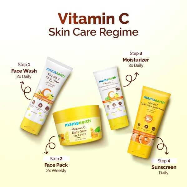 Mamaearth Vitamin C Daily Glow Sunscreen SPF 50 PA++++ – In-Vivo Tested 80g