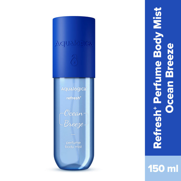 Aqualogica Refresh+ Perfume Body Mist - Ocean Breeze with Zemea & Hyaluronic Acid 150 ml