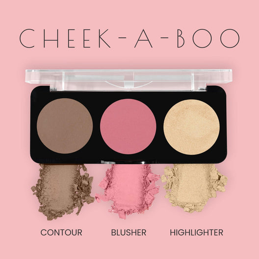 Swiss Beauty Cheek-A-Boo 3-in-1 Face Palette with Blusher , Contour and Highlighter (03)