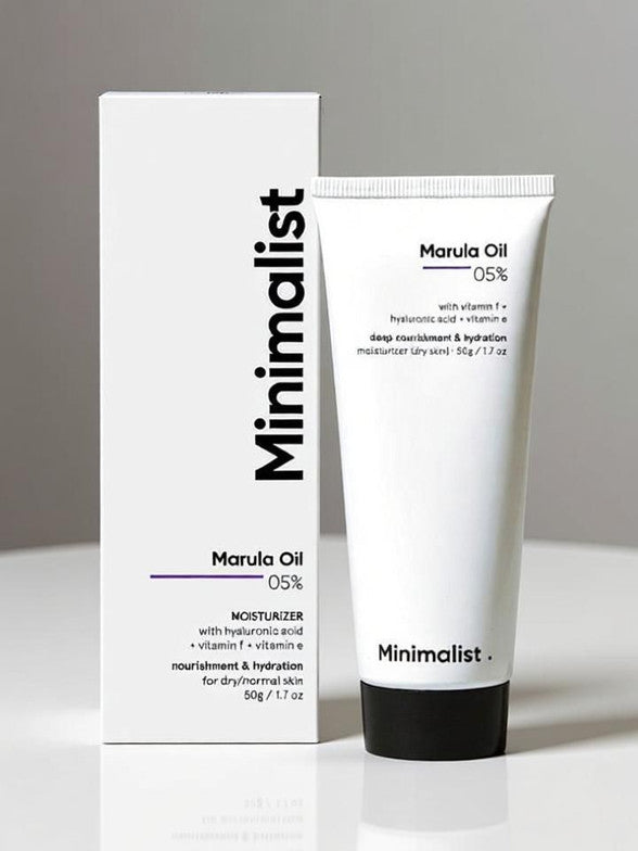 Minimalist 5% Marula Oil Moisturizer With Hyaluronic Acid & Vitamin F & E For Dry Skin
(50 g)