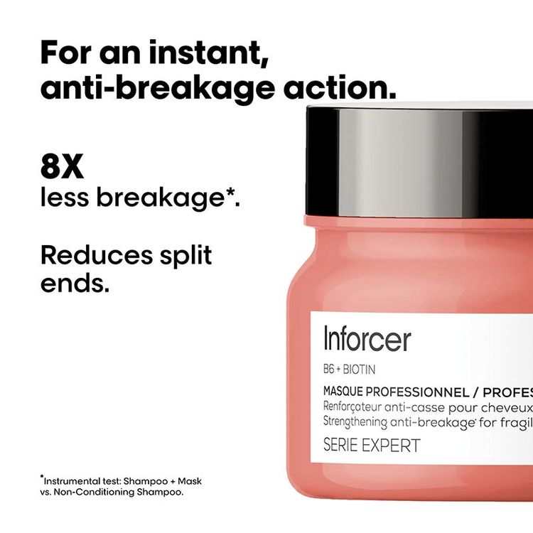 L'Oreal Professionnel Inforcer Mask for Reduced Hair Breakage With Biotin & Vitamin B6
(250g)