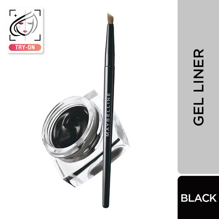 Maybelline Lasting Drama Gel Eyeliner With Expert Eyeliner Brush - 01 Black