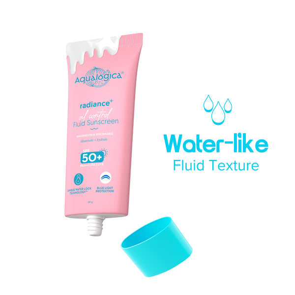 Aqualogica Radiance+ Oil Control Fluid Sunscreen for Oily Skin - 50g