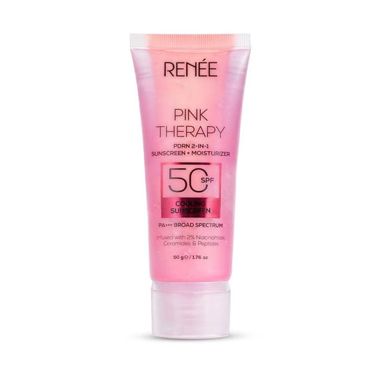 RENEE Pink Therapy PDRN 2-In-1 Sunscreen + Moisturizer In-Vivo Tested SPF 50 PA+++
(50g)