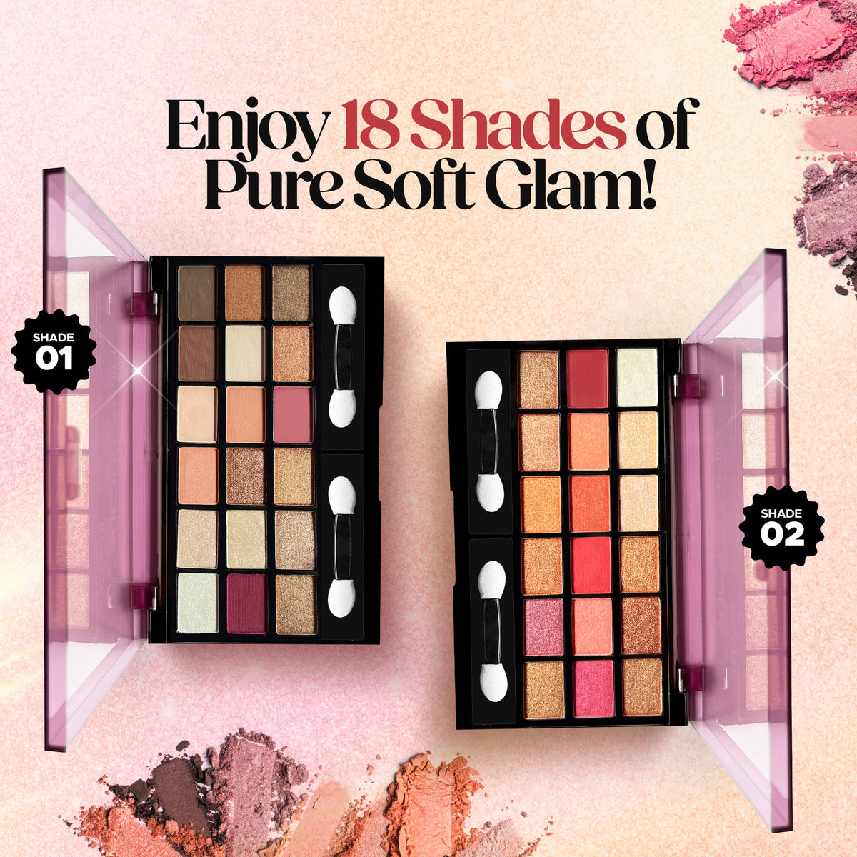 Hilary Rhoda Soft Glam Eyeshadow Palette (Multicolour 02)