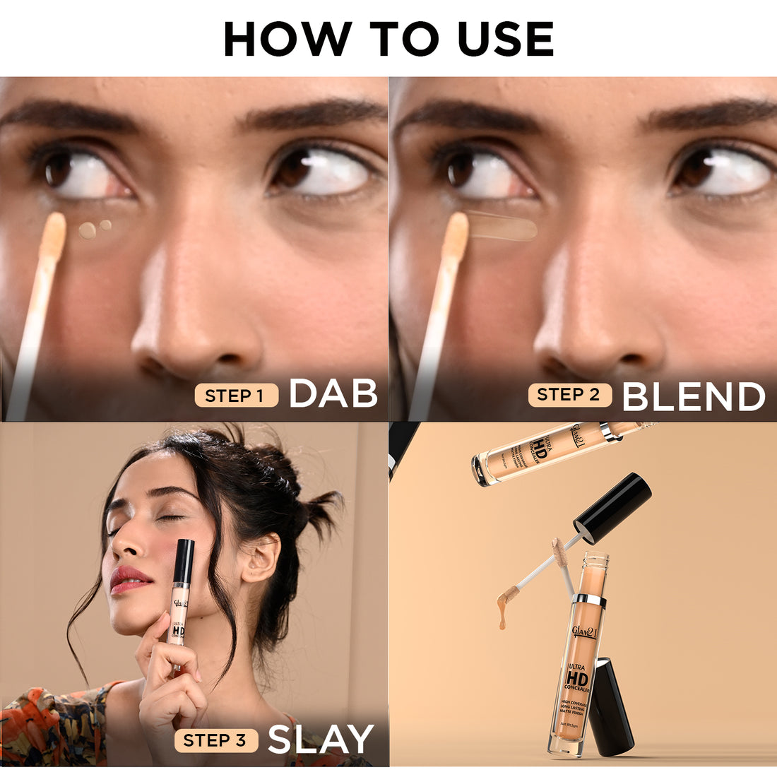 Glam21 Ultra HD Liquid Concealer (02Medium Neutral)